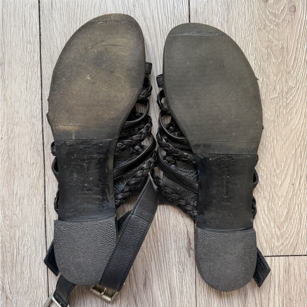 gianvito rossi black leather gladiator sandals 39.5 - Picture 5 of 6